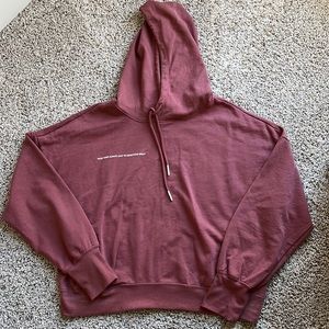 Hooded Sweatshirt SZ L 2 front pockets Red